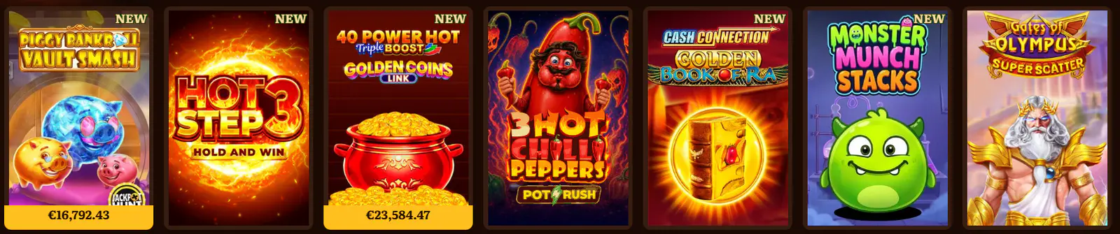 Online slots and featured games available at Wildrobin