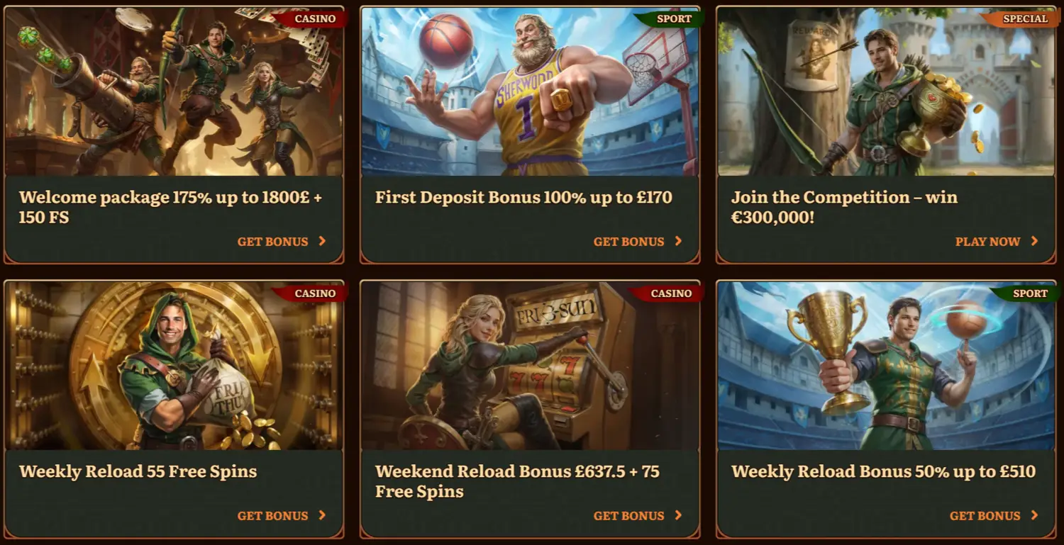 Wild Robin Casino Promotions